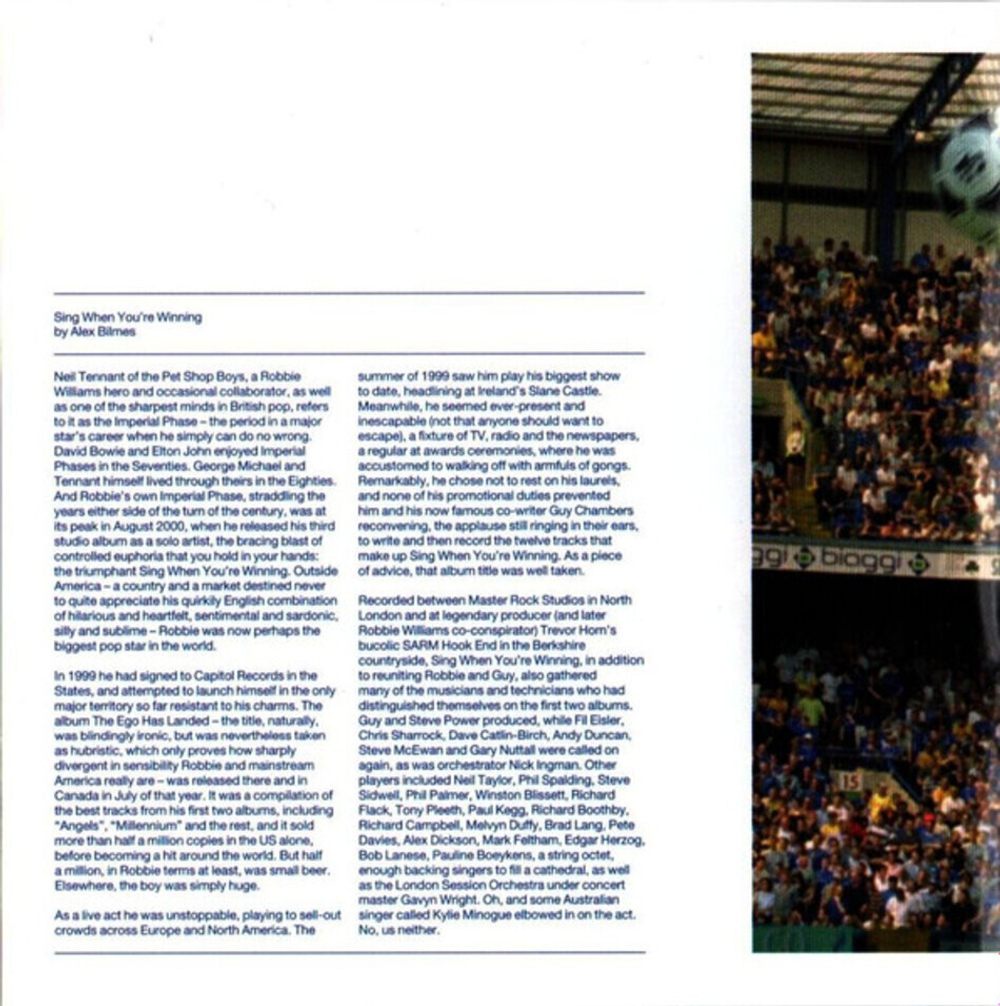 Robbie Williams / Sing When You're Winning (Limited Edition)(CD+DVD)