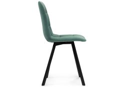 Стул на металлокаркасе Чилли черный / бирюзовый