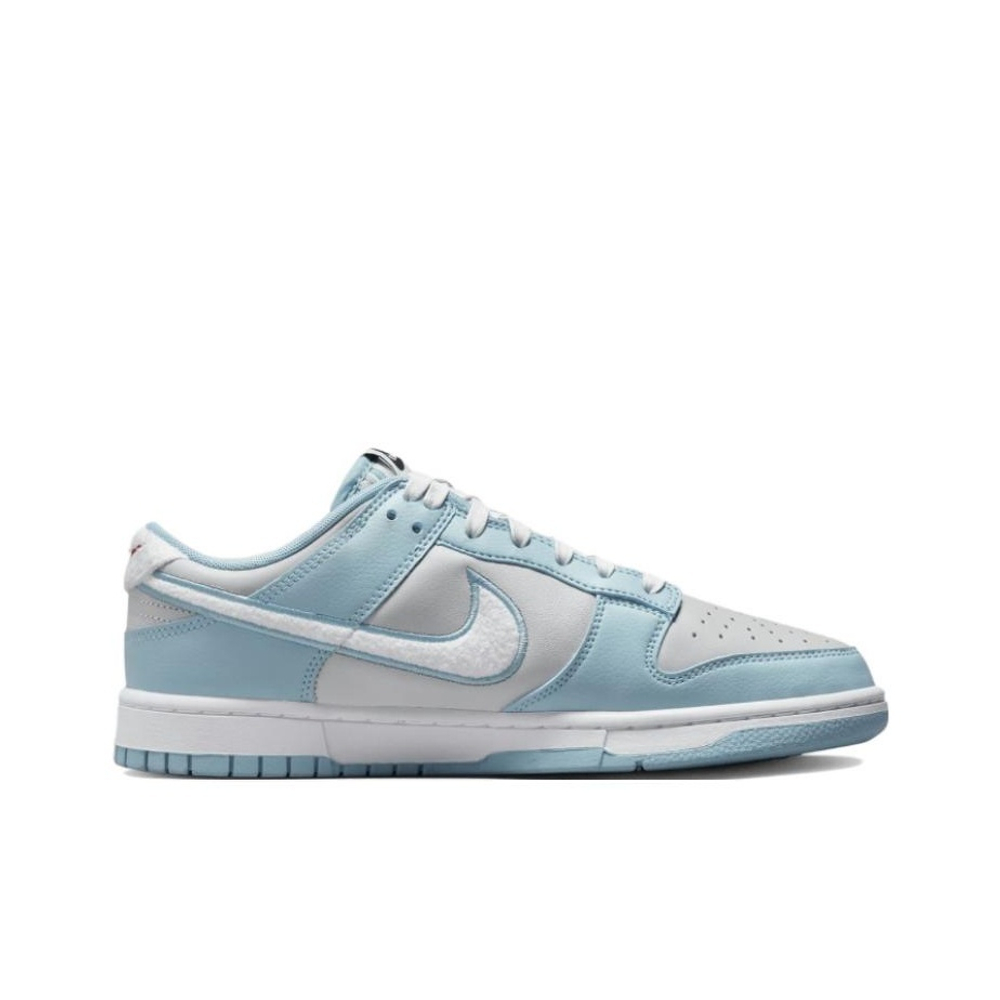Nike Dunk Low Retro Fleece Swoosh Worn Blue