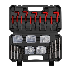 Набор приспособлений и футорок для восстановления резьбы 131пр. PATRON P-9131U1