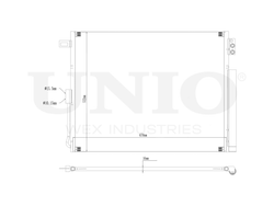 Радиатор кондиционера UNIO RAD-30018