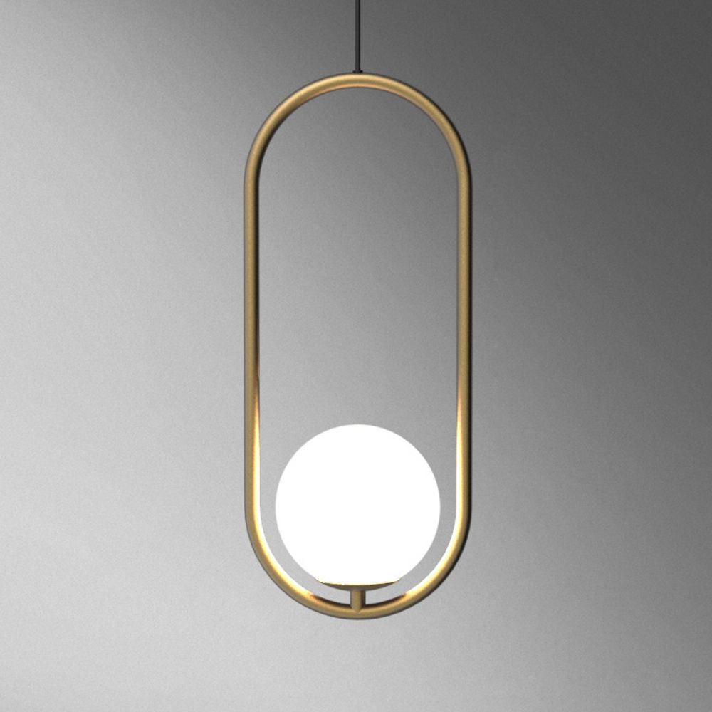 Подвесной светильник Matthew McCormick hoop 40 Silver MILA Pendant