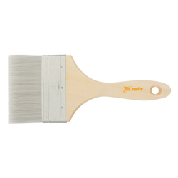 Кисть плоская для лаков "Евро" 4", искусственная щетина, деревянная ручка MTX
