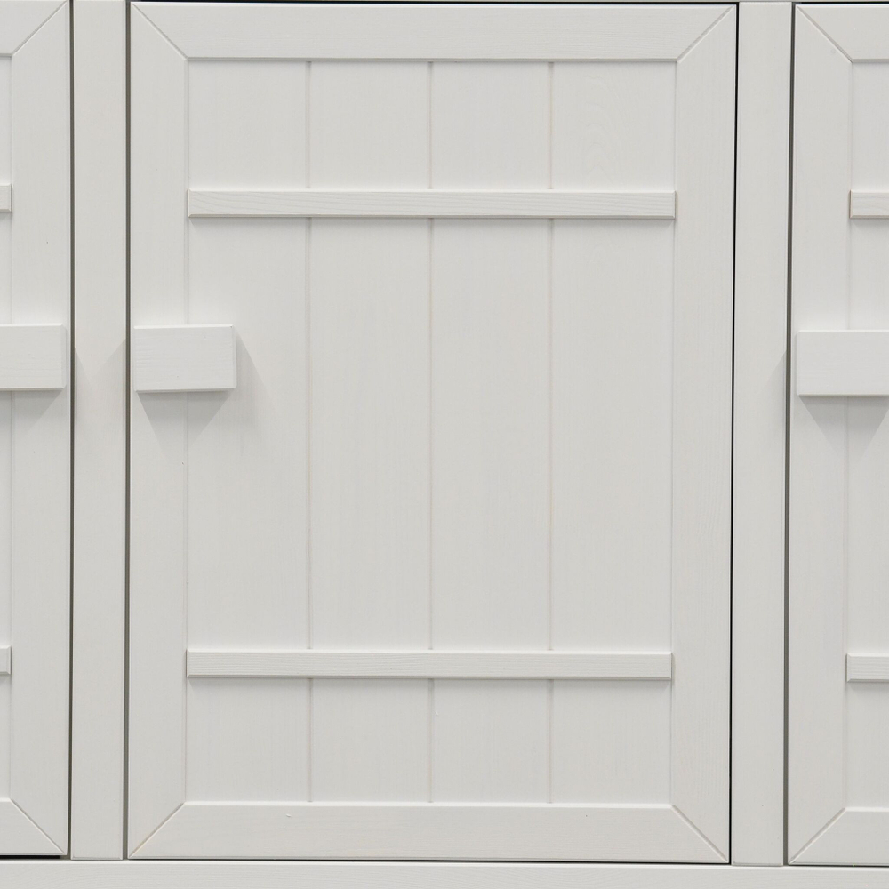 Белый деревянный комод Карлос 3 двери, 160х45х90