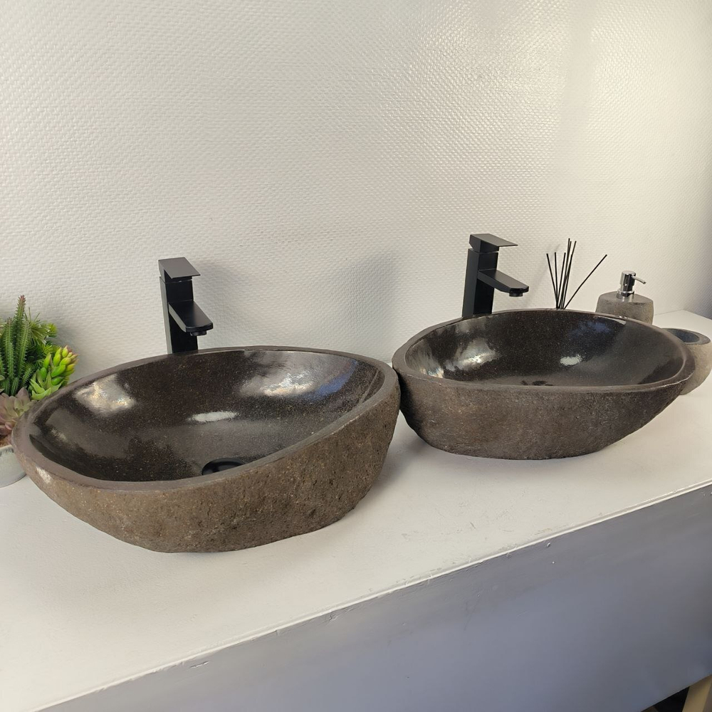 Раковина из речного камня ПАРА! RS-65481 53*39*15 0865