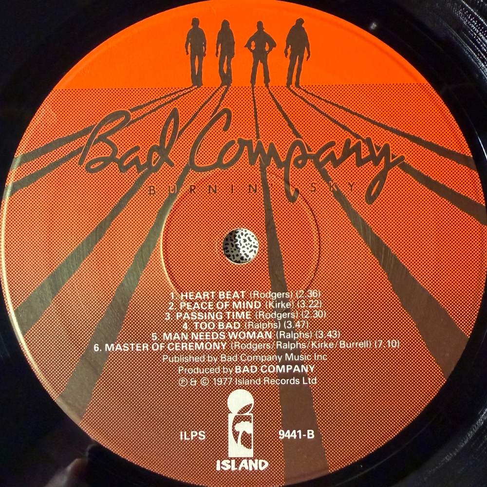 Виниловая пластинка Bad Company - Burnin' Sky LP