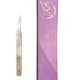 Пинцет для наращивания ресниц 45° №6 BM