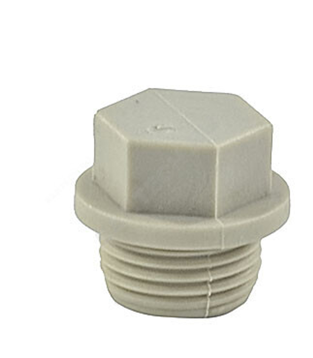 Заглушка (пробка) PP-R серая Дн 20х1/2" НР VALFEX 10163020Г