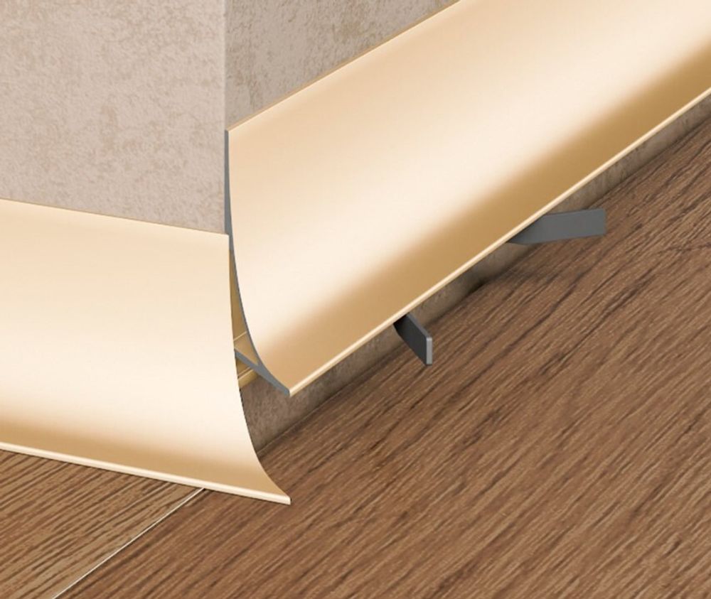 Щелевой плинтус Pro Design Corner L 584 шампань, 2700x15,5x30 мм