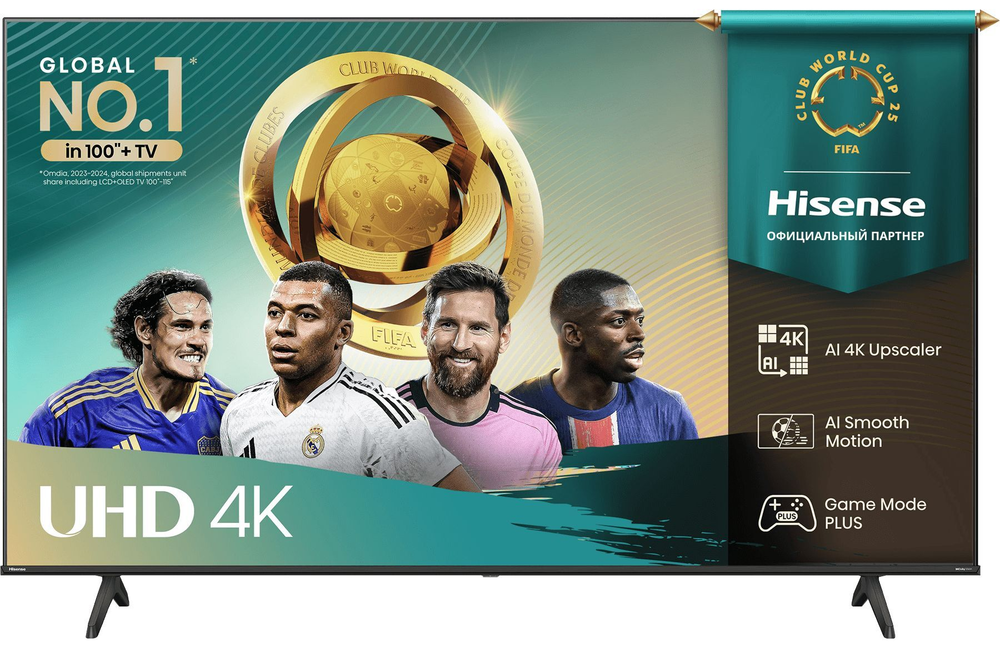 Телевизор LED Hisense 50" 50A6Q черный 4K Ultra HD 60Hz