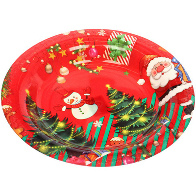 Поднос пластиковый «Новогоднее подарки» 29см