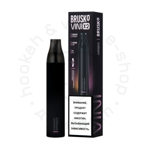 Одноразовая ЭСДН BRUSKO VINI X2 с ароматом грейпфрута, 20 мг/см3, 4 мл (М)