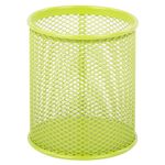 Подставка-органайзер BRAUBERG "Germanium", металлическая, круглое основание, 100х89 мм, светло-зеленая, 231982