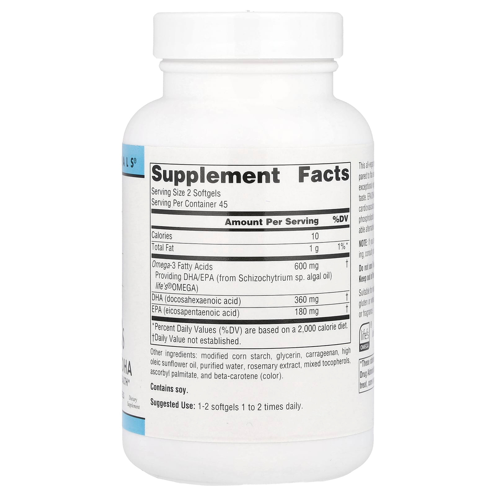 Source Naturals, веганские омега-3, 300 мг, 90 веганских капсул