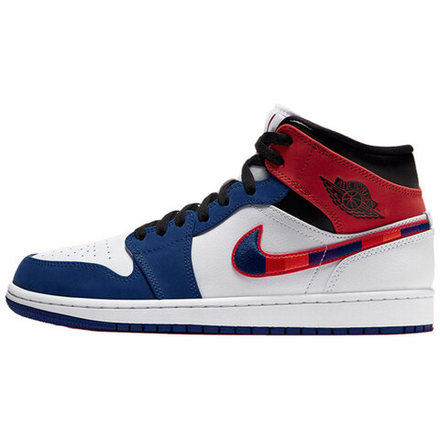 Кроссовки Air Jordan 1 Mid Multicolored Swoosh
