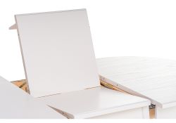 Стол Сайрус 120(160)х84х76 молочный