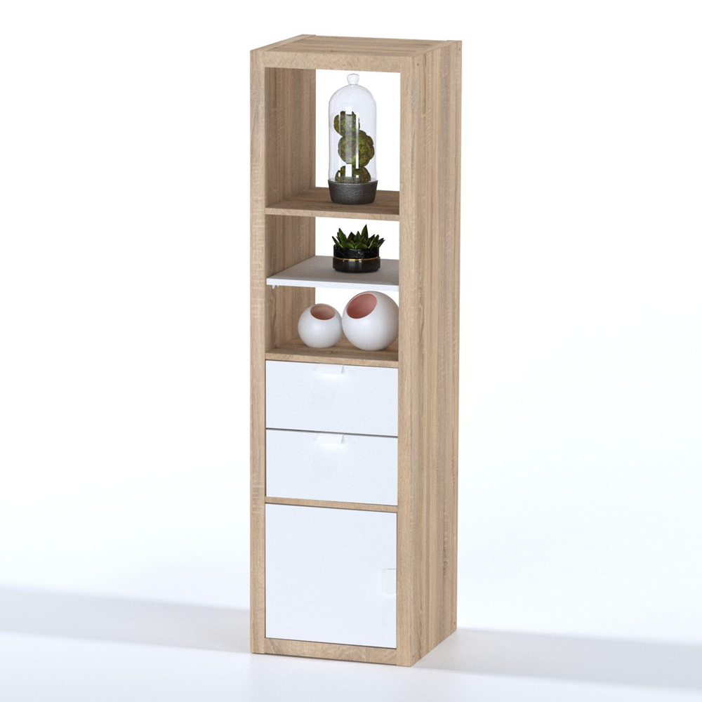 Фора модуль с двумя ящиками, ручка металл, 33*37*33 см, белый