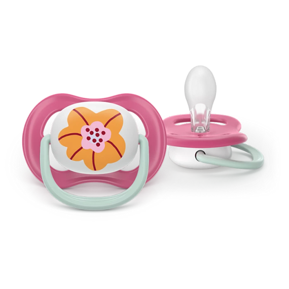 Əmzik\  Ultra air soother, 6-18m, deco girl, 2-pack