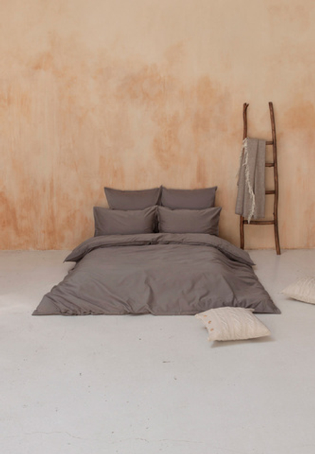 Постельное белье 1.5 спальное Luxberrt Soft Silk Sateen умбра