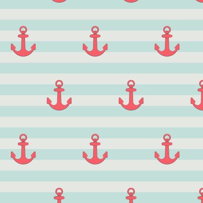 Летний морской паттерн с якорем