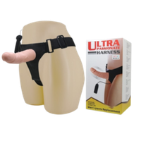 Страпон реалистичный с вибрацией Ultra Passionate Harness