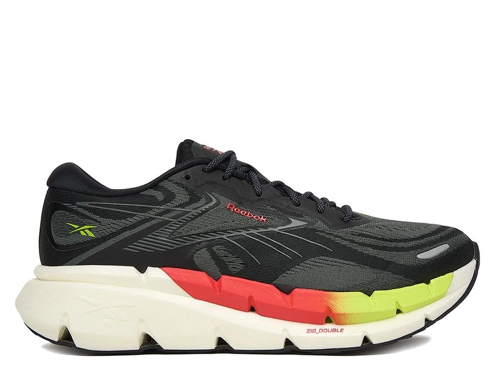 Мужские беговые кроссовки Reebok SS-FloatZig Double Black M Чёрно-жёлтые