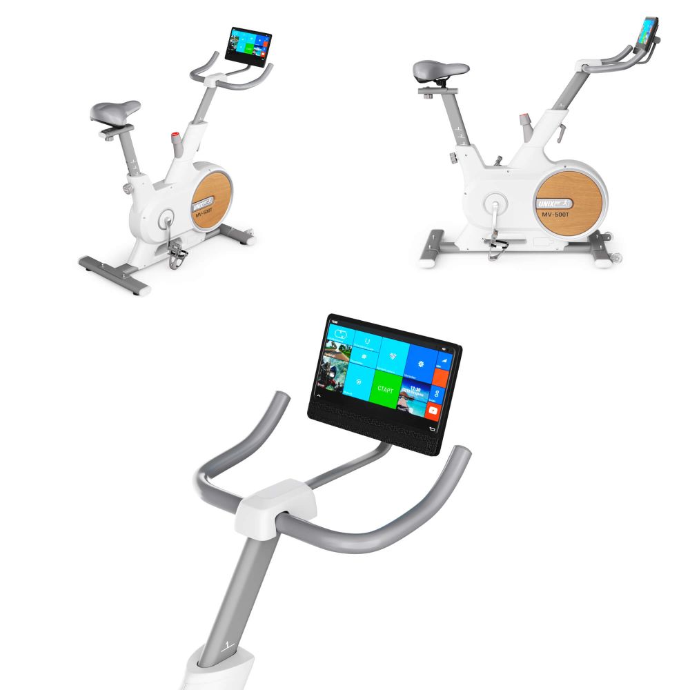 Велотренажер UNIX Fit MV-500T (15,6 TFT&#39;) Wood