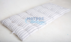 Матрас ватный тик Классика (вата белая)