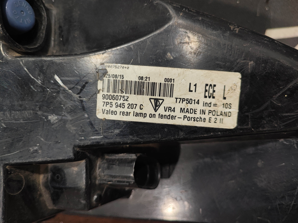 Фонарь задний левый Porsche Cayenne 2 (958) 14-18 Б/У Оригинал 7P5945207C