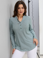 Блузка БЛ-22/гусинаялапка-зеленый