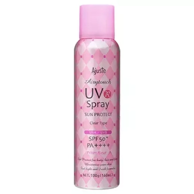 Ajuste Airytouch UV Spray Sun Protect Prism Fleur A SPF 50+ PA++++. Солнцезащитный спрей Адьюсте Эйритач, 100 г (160 мл)