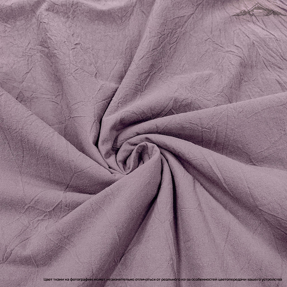 Вареный (стираный) хлопок, цв.Пыльно-лиловый меланж