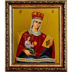 Михайловская икона Божией Матери. Икона на холсте.