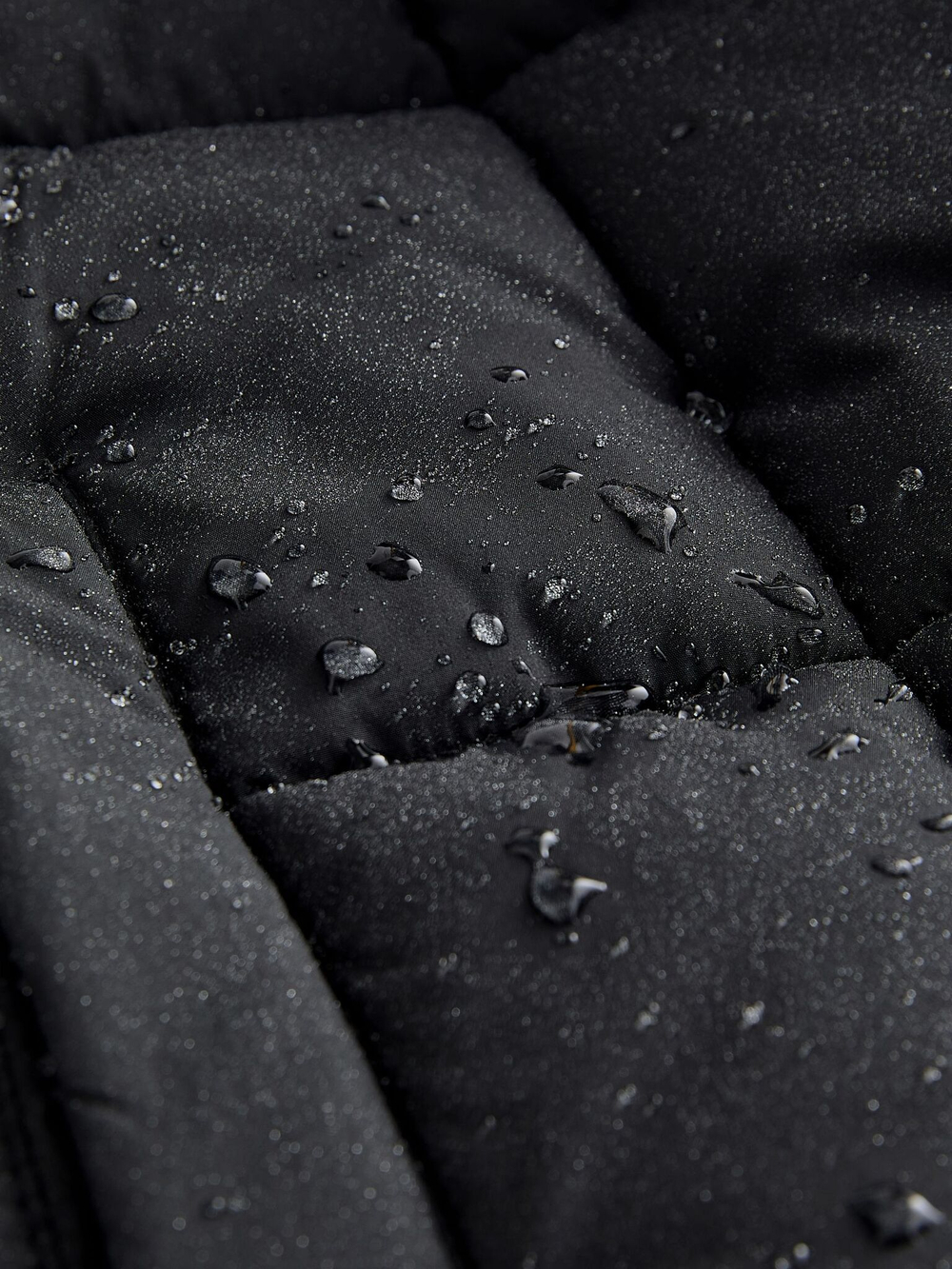 Куртка непромокаемая с капюшоном для девочки Next Q72-084, Черный