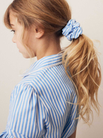 Платье школьное с воротником и поясом для девочки Next Q77-069, Голубой, Белый