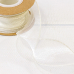 Лента Органза 4см х 11м с леской (Бежевый)