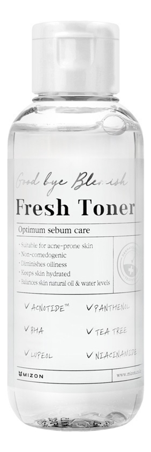 MIZON Тонер для лица -GOOD BYE BLEMISH FRESH TONER, 120 мл