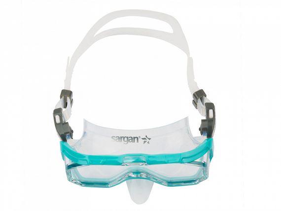 Маска детская Sargan Панорама прозрачный/бирюзовый