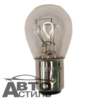 Автолампа  Р 12-21+4 (P21/4W) в стопы 2-х конт (смещ штифт) Маяк 61214