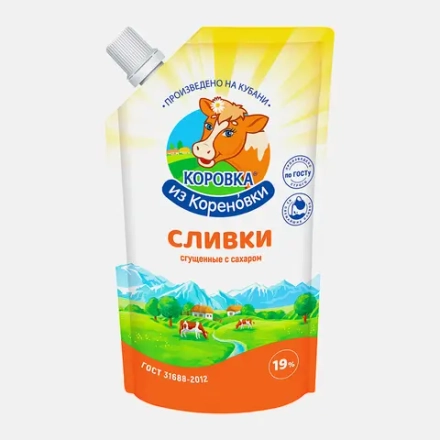 Сливки Коровка из Кореновки сгущенные 19% 270г