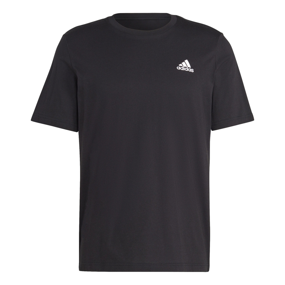 Мужское теннисное поло adidas Essentials Single Jersey Embroidered Small Logo T-Shirt Men - Black, Beige