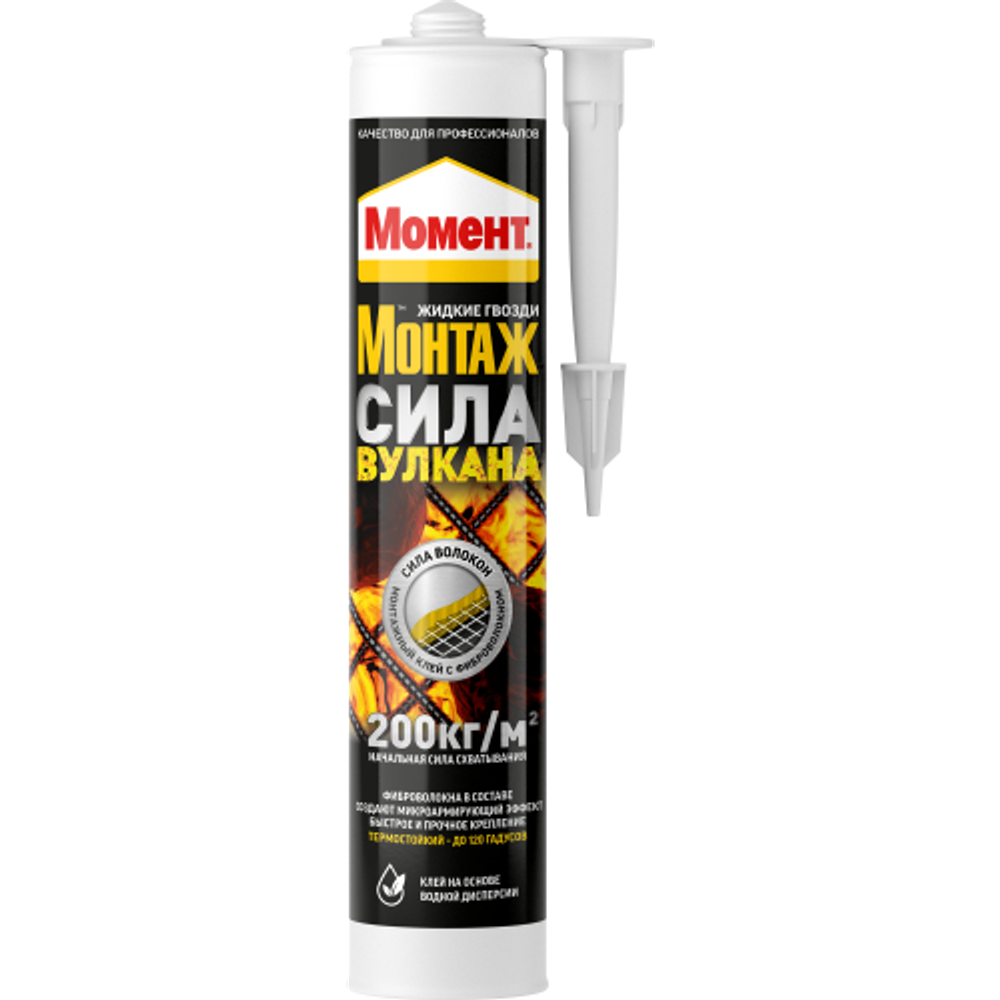 Жидкие гвозди Момент 3002145 Монтаж Сила Вулкана 400 гр.