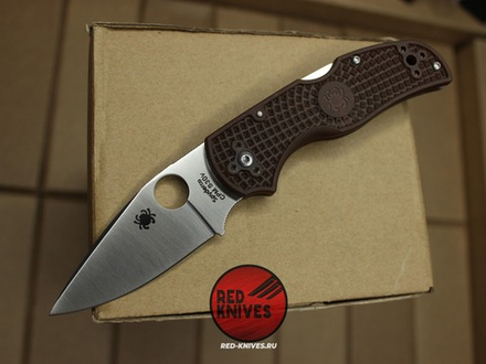 Нож Spyderco Native 5 LTW - коричневая рукоять, светлый клинок RK/496