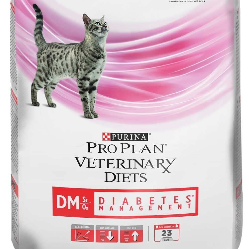 Pro Plan VET DM (курица) 1,5 кг - диета для кошек при диабете, Diabetes Management ST/OX