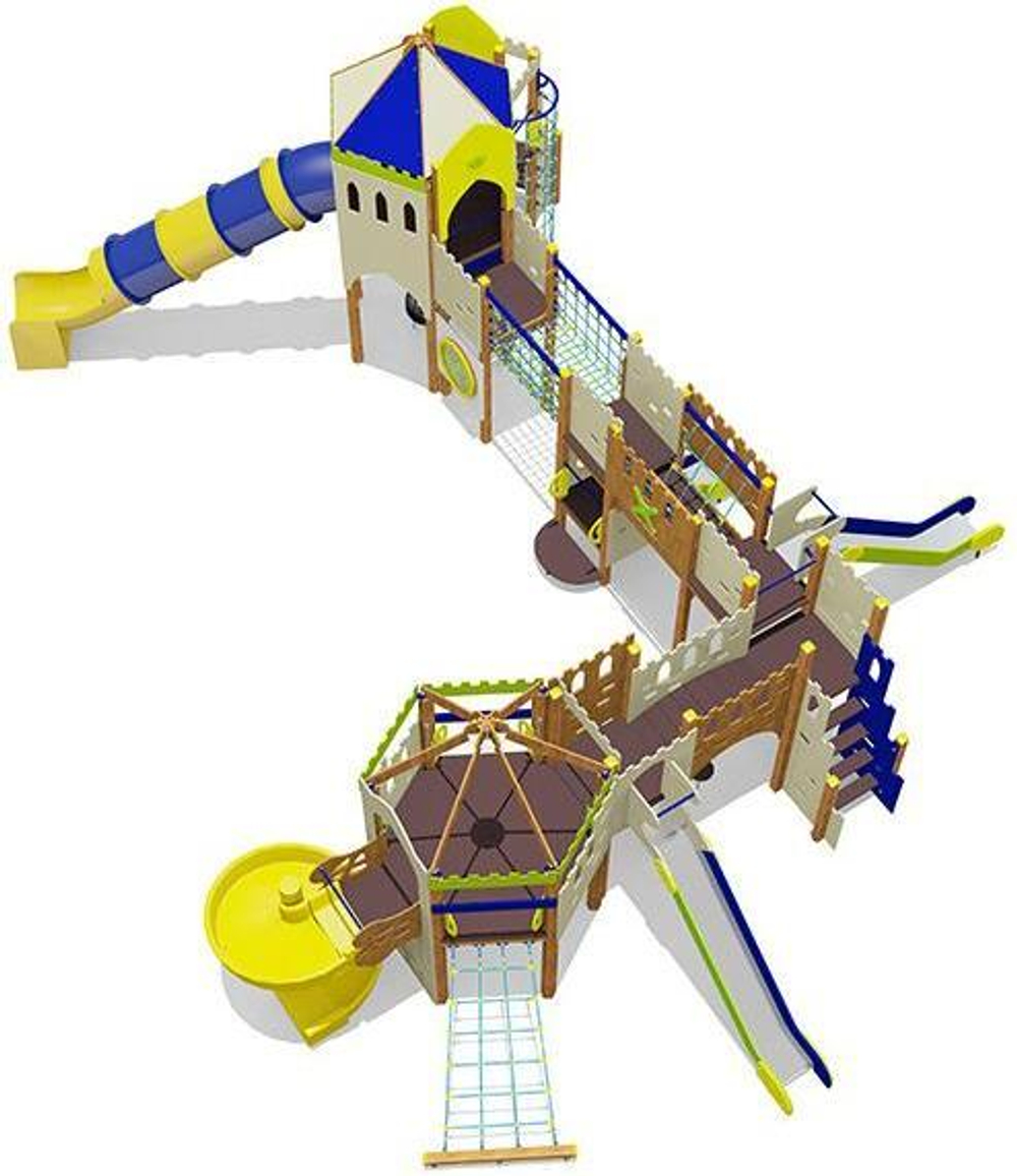 Игровой комплекс для детей 6-12 лет для уличной площадки
