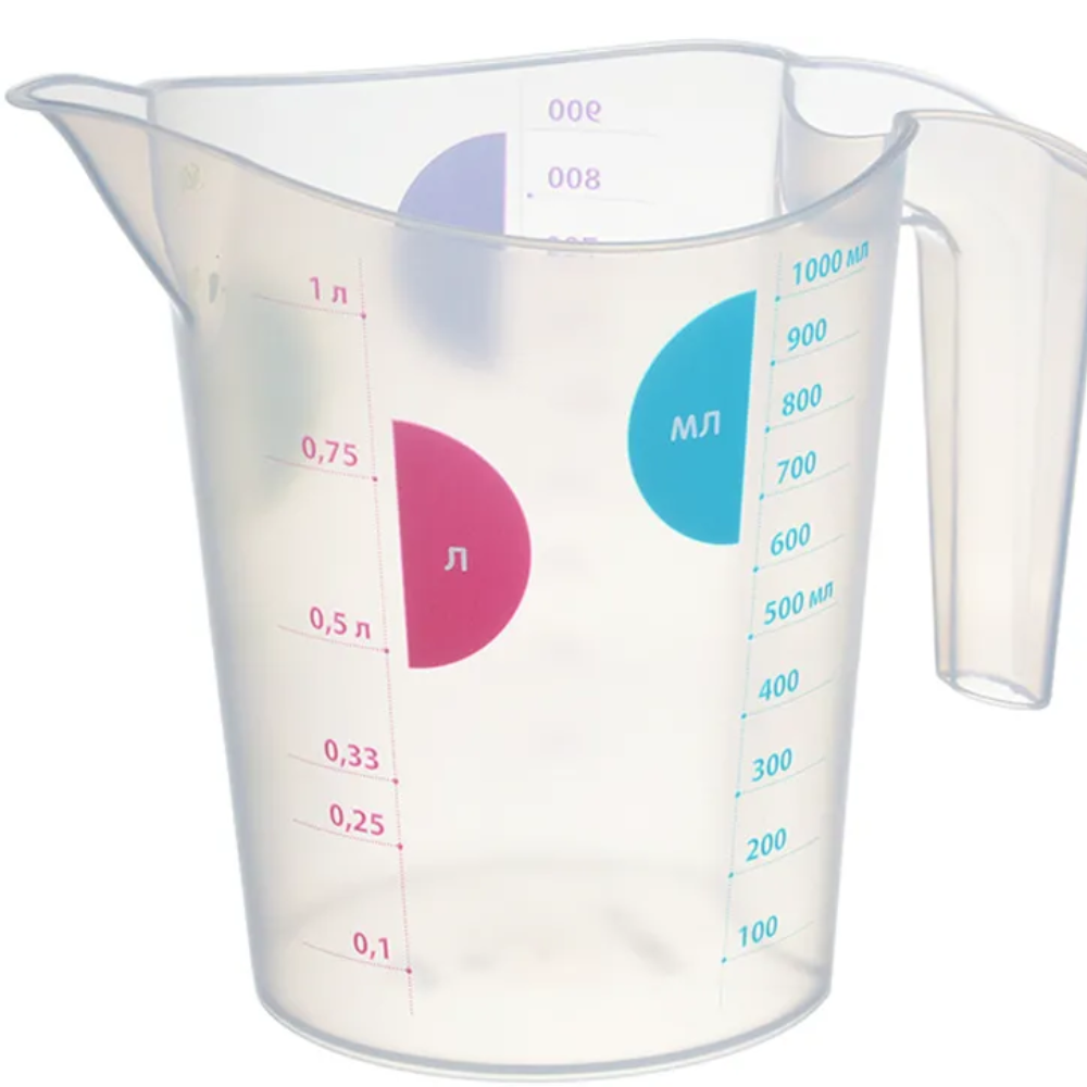 Кувшин мерный прозрачный 1 л