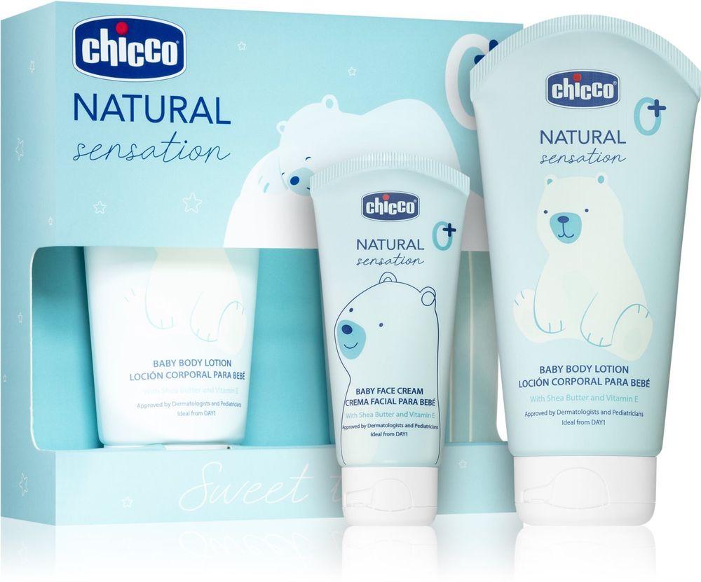 Chicco 0 + face cream for children from birth 50 мл + 0 + Body lotion for children from birth 150 мл Natural Sensation Sweet Time