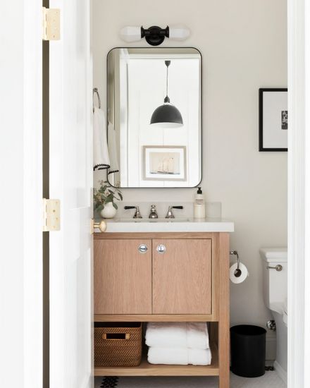 Черное настенное зеркало “Олни”