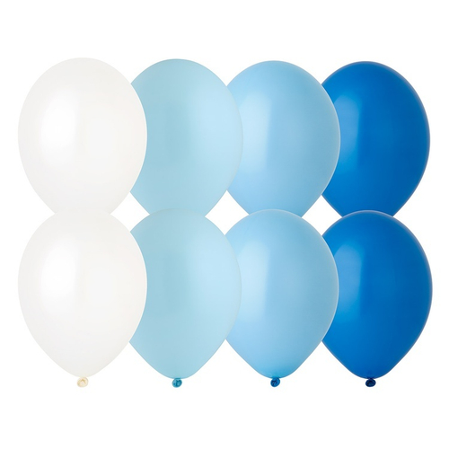 В 14" Пастель ассорти Голубая гамма 12шт