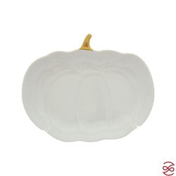 Блюдо сервировочное Repast Pumpkin 23*19*4 см белое